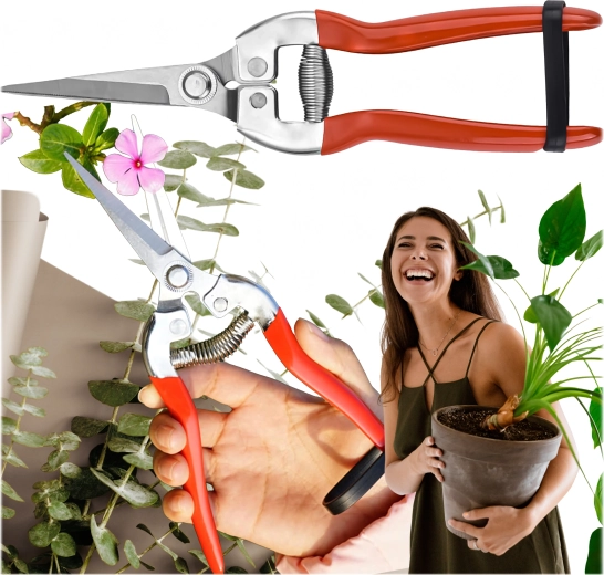 Enoročne vrtne škarje za grmovje in veje