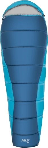 Mumijska spalna vreča NILS Camp sivo-modra
