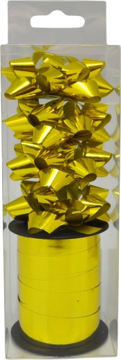 Set darilnih pentelj, kovinsko zlata, 2 kosa (širina 6 mm)