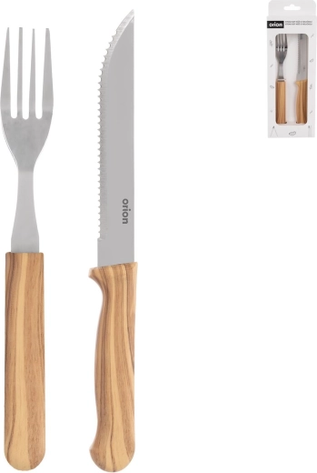 Stainless Steel/Polyamide Steak Knife and Fork Set