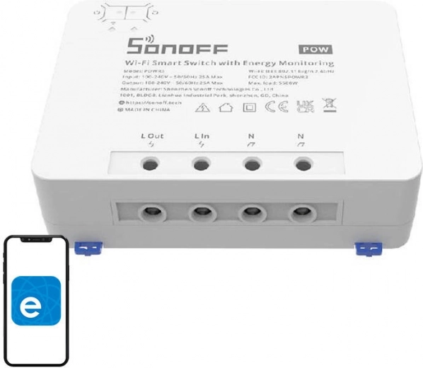 Pametno stikalo Sonoff Wi-Fi z merjenjem energije