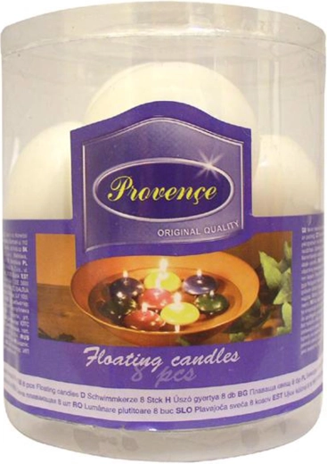 Bele plavajoče sveče 8 kos