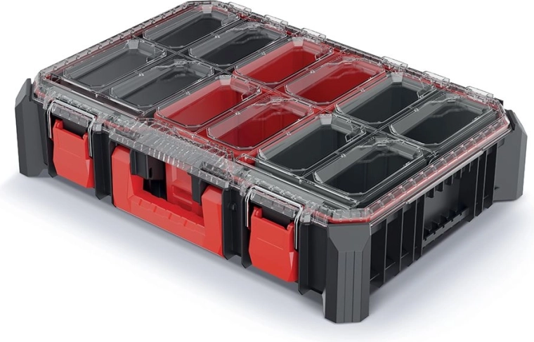modularni plastični organizator za orodje MSX 54,3 × 36,8 × 12,6 cm, črn