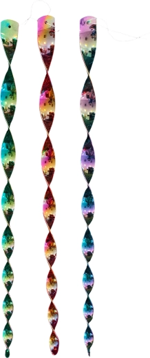 Viseči reflektivni odvračalnik ptic – spiralni set 3 kos