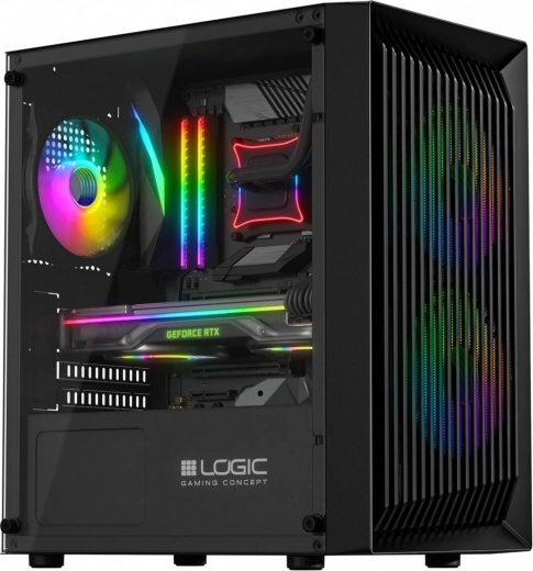 Računalniško ohišje brez napajalnika LOGIC ATOS ARGB MINI USB 3.0