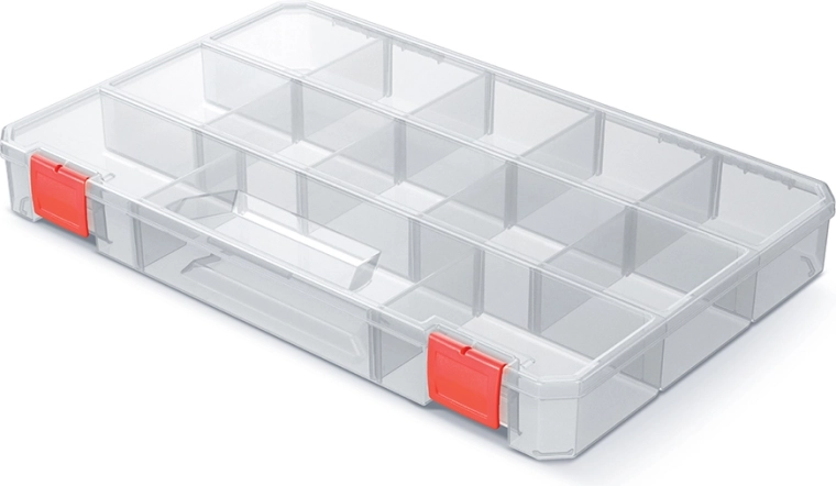 organizator SQR BOX 35,5 × 23 × 4,1 cm prozoren