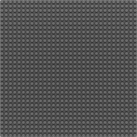 SLUBAN osnovna plošča 32×32, siva (združljiva z LEGO)