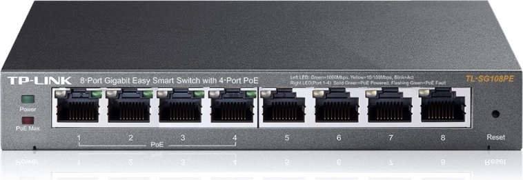 TP-Link 8-portni gigabitni pametni stikalnik s 4 PoE vrati