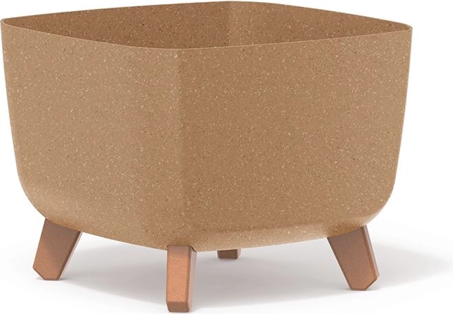 Cvetlični lonec Gracia Square Eco Wood 29 × 29 × 22 cm, naravni