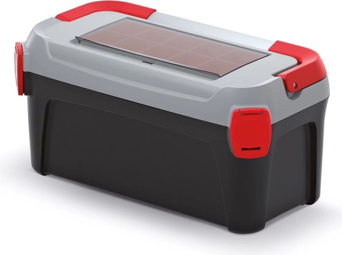 Škatla za orodje SMART s kovinskim ročajem 50 cm, organizator v pokrovu