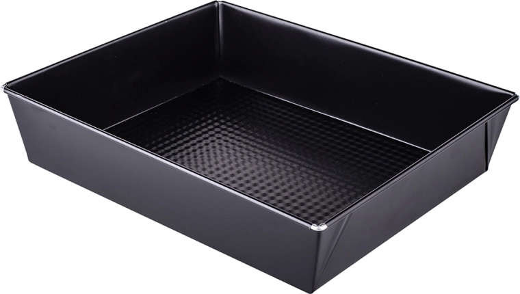 Textured baking tray 28 × 23.5 × 6 cm black