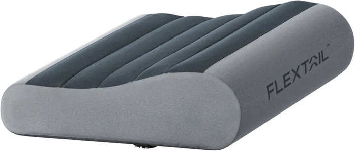 Flextail Zero Pillow napihljiva potovalna blazina siva