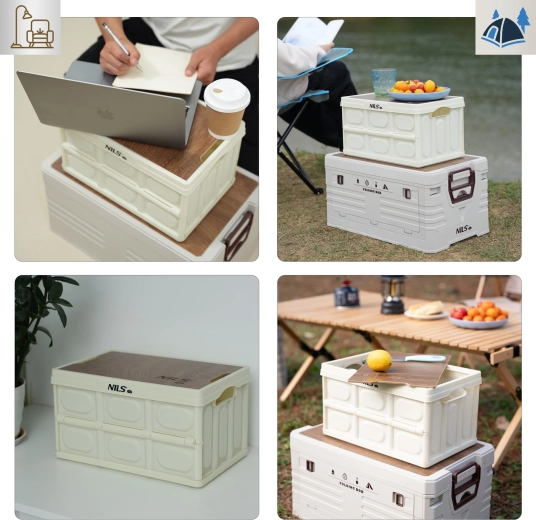 Zložljiva na kup, odporna in enostavna za prenašanje