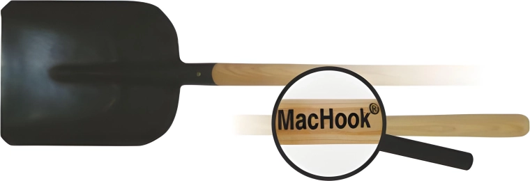 Hlevska lopata z lesenim ročajem 130 cm MacHook