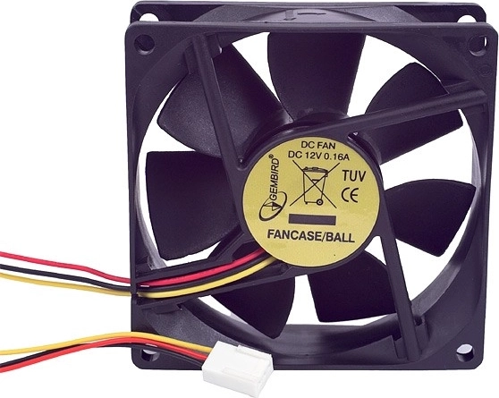 Ventilator 80x80x25 mm, 3-polni BALL