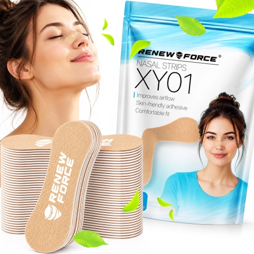 Nasal strips for easier breathing RENEW FORCE - 40 pcs