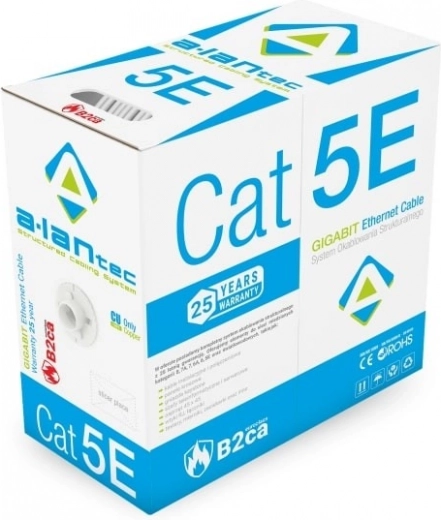 Kabel U/UTP kat. 5e B2ca LSOH 305 m – 25-letna garancija