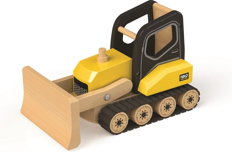 Tidlo Wooden Bulldozer for Kids
