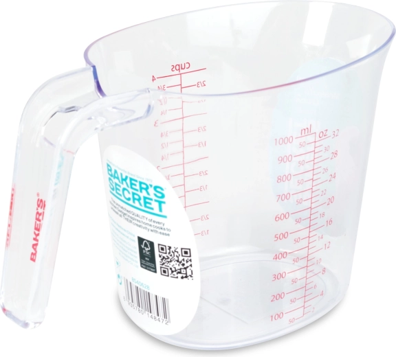 Baker's Secret measuring cup 1000 ml transparent