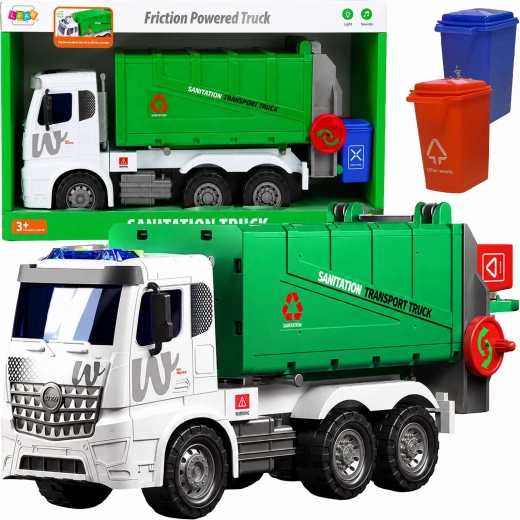 Giant garbage truck with lights and sounds 1:10 with lifting function