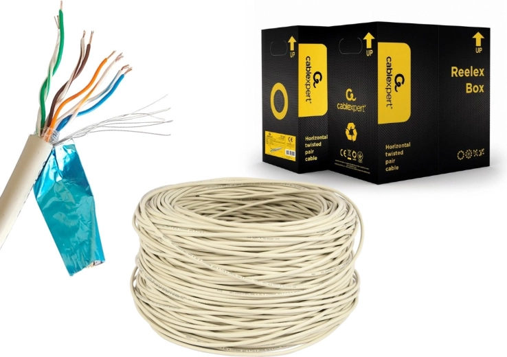 Shielded FTP Cat 5e CCA Cable 305 m