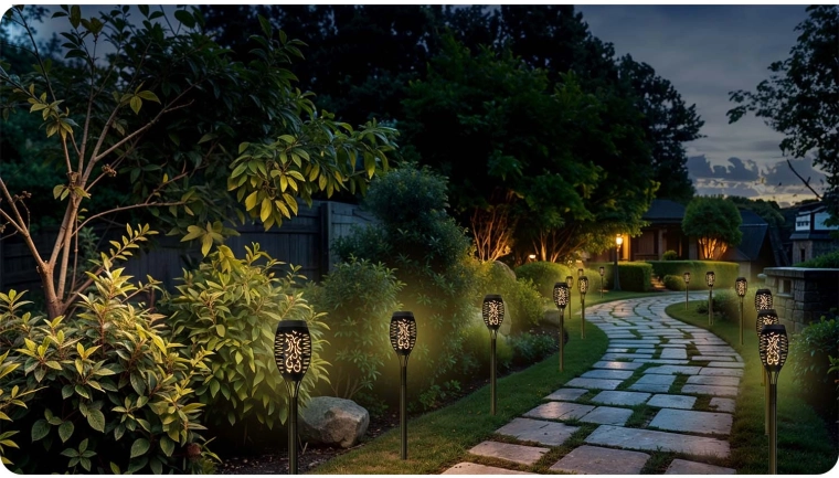 Atmosferska svetloba z učinkom plamena