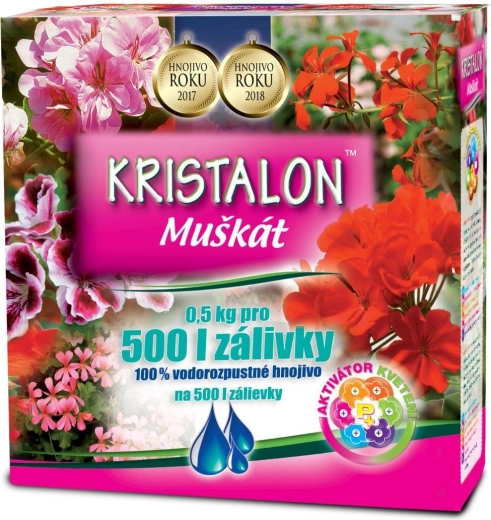 Kristalon pelargonija – vodotopno gnojilo za pelargonije 0,5 kg