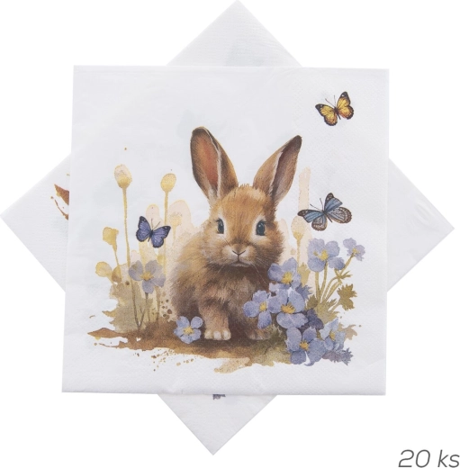 Papirnati prtički JARO 33 × 33 cm, 20 kosov