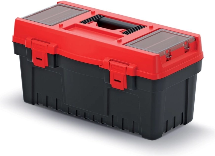 EVO kovček za orodje, 548 × 274 × 286 mm, rdeč