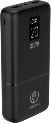 Powerbanka Rebeltec P20 z LCD, 20000 mAh, PD 22,5 W