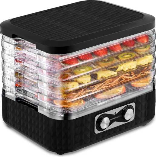 Sušilnik hrane BERDSEN 10 l, 5 pladnjev, 35–70 °C, črna