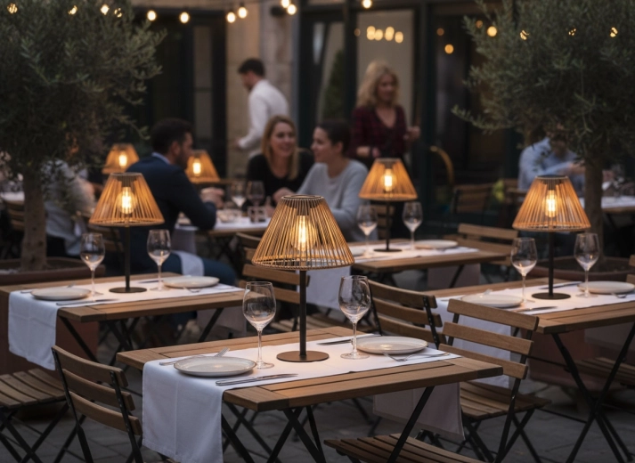 Atmosferska svetloba za zunanje obedovanje