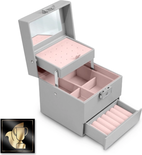 Zaklenljiv pokrov z ogledalcem