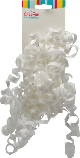 Darilni kovinski bieli trak, 2 kos (6 mm)