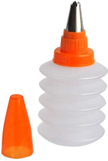 Cake Decorating Bottle with PET Body and Stainless Steel Nozzle TORO