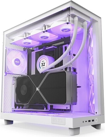 ohišje za računalnik NZXT H6 Flow RGB, belo