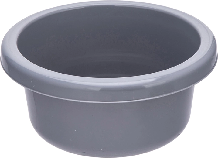 Okrogla plastična posoda 31 cm 6,2 l siva