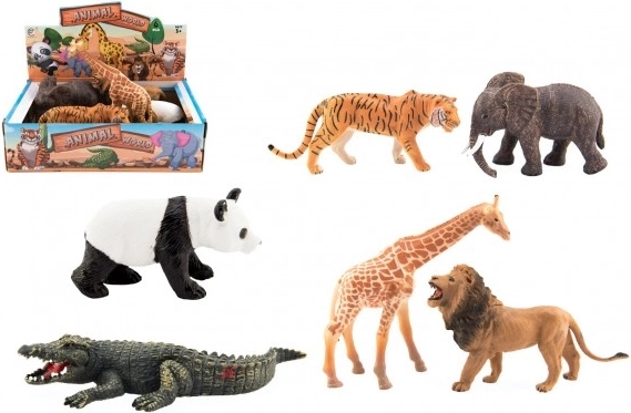 Komplet plastičnih safari živali (11–17 cm)