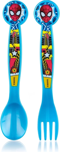 Otroški plastični pribor SPIDERMAN, 2-delni set