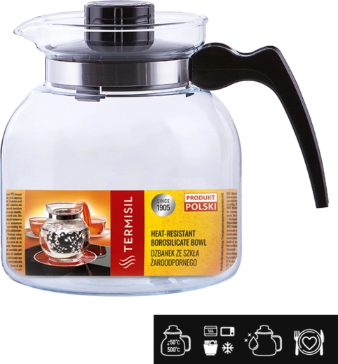 Ognjevaren vrč iz borosilikatnega stekla 1,85 l TERMISIL Ewa