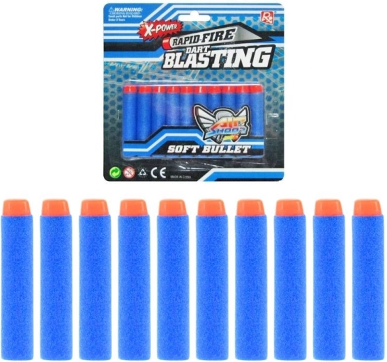 Penaaste naboje za otroško pištolo – komplet 10 kosov