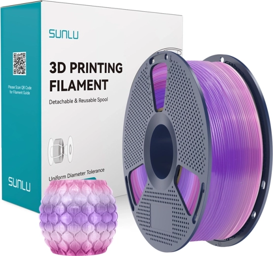 Sunlu transparent PLA rainbow filament