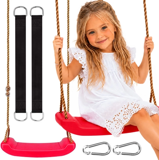 Children's Garden Swing Red