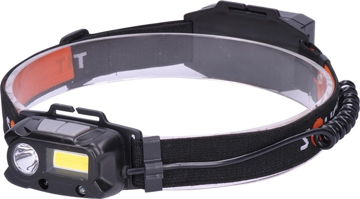 Solight polnilna LED naglavna svetilka 3 W + COB, 150 + 60 lm, Li-Ion - 1 kos