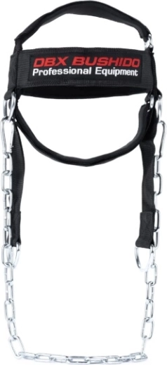 Ojačitveni naglavni pas za vrat DBX Bushido za uteži