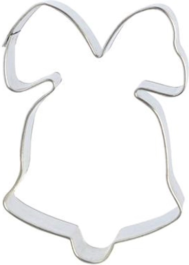 Modelček za piškote zvonček z mašno 7 cm