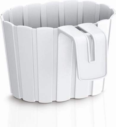 Viseči cvetlični lonec Boardee Hook 19,4 cm – bel