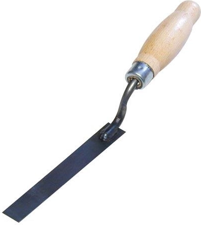 Jeklena modelirna žlica 140 × 20 mm z lakiranim lesenim ročajem