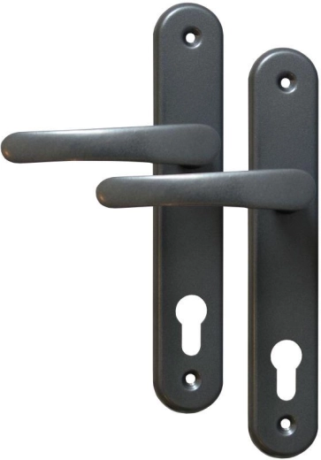 Door Hardware Michaela Handle and Key – Grey