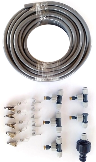 15 m Garden Cooling Mist Kit with 8 Nozzles